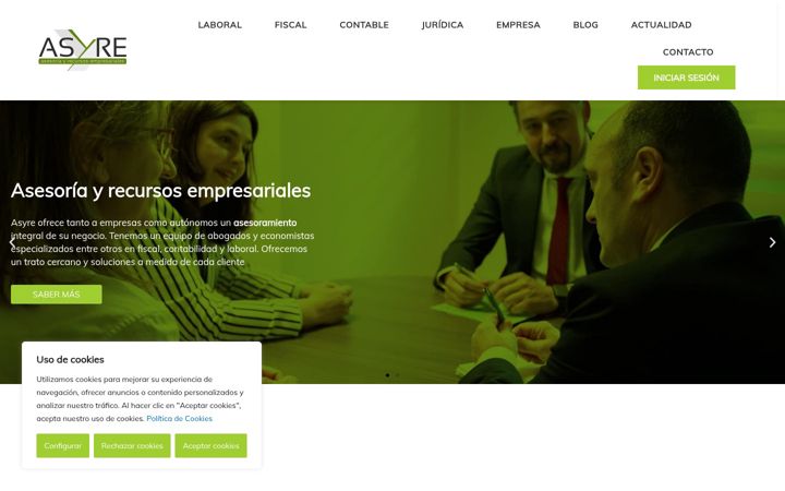 Posnetek zaslona asyre.es