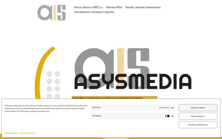 Screenshot of asysmedia.com
