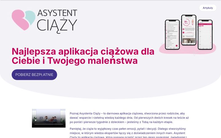 Screenshot of asystentciazy.pl
