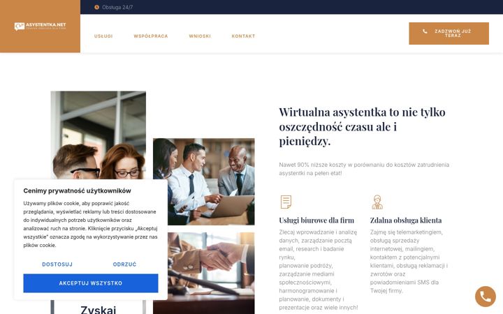 Screenshot of asystentka.net
