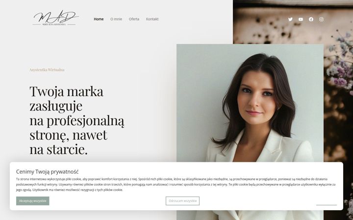 Screenshot von asystentkawirtualna.pl