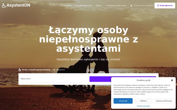 Screenshot of asystenton.pl