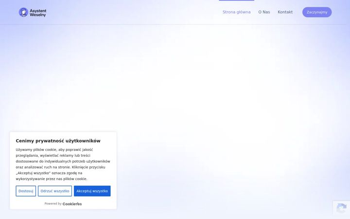 Screenshot of asystentweselny.pl