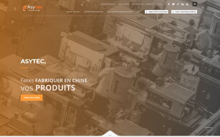 Screenshot of asytec.fr