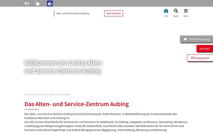 Screenshot of asz-aubing.de