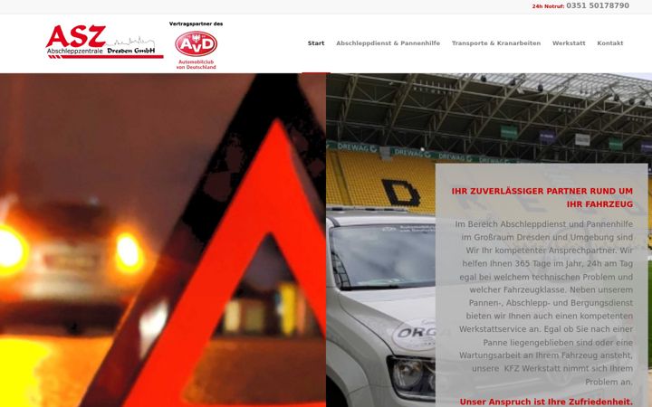 Screenshot of asz-dresden.de