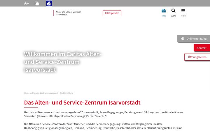 Screenshot of asz-isarvorstadt.de