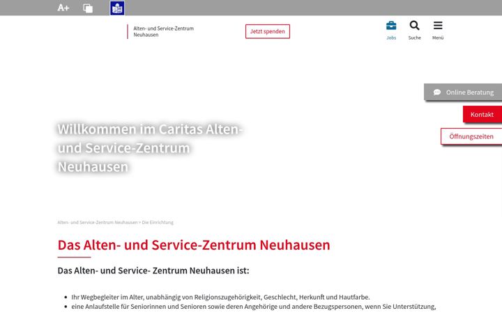 Screenshot of asz-neuhausen.de