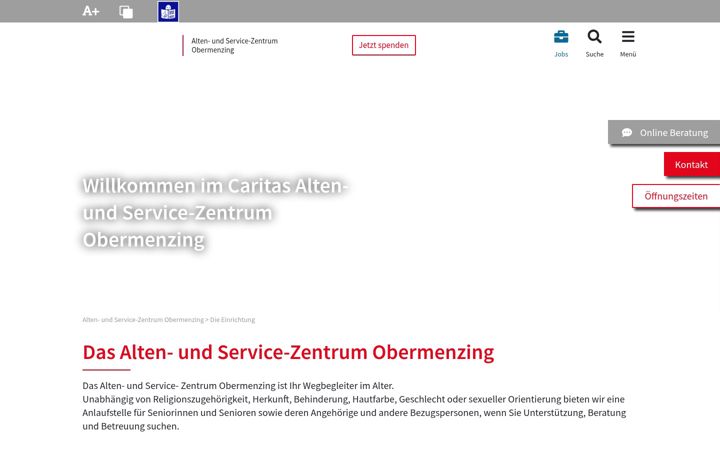 Screenshot of asz-obermenzing.de