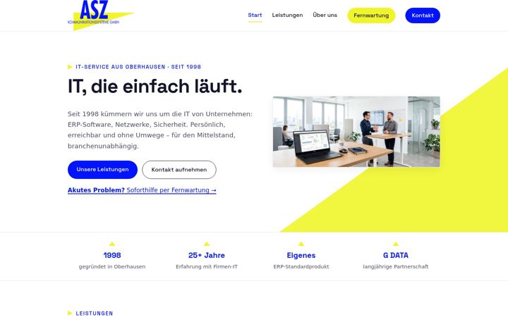 Screenshot of asz.de