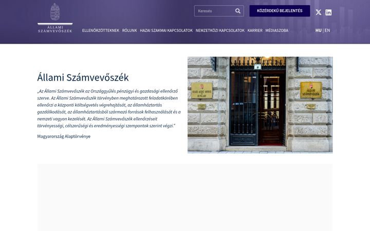 Екранна снимка на asz.hu