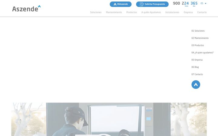 Screenshot ta' aszende.com