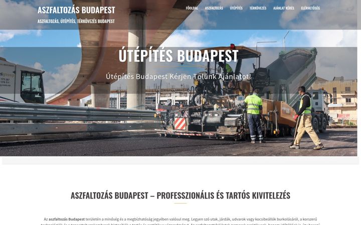 Capture d'écran de aszfaltozasbudapest.hu