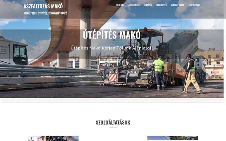 Skjámynd af aszfaltozasmako.hu
