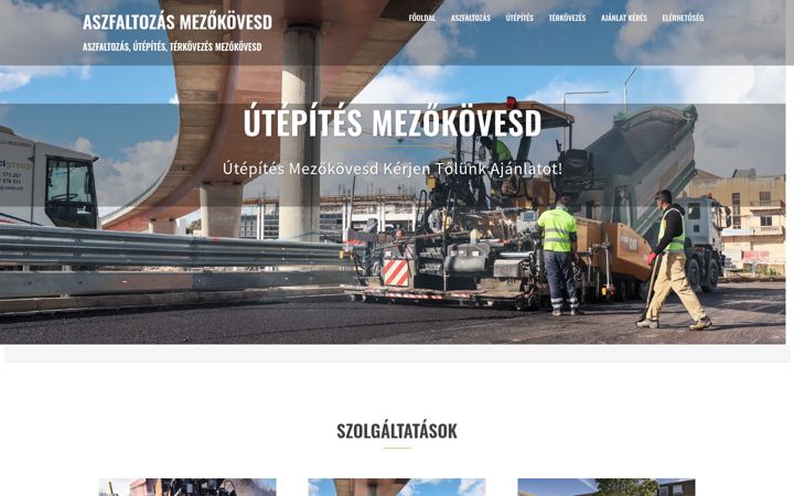 Skjámynd af aszfaltozasmezokovesd.hu