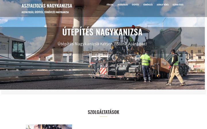 Screenshot of aszfaltozasnagykanizsa.hu