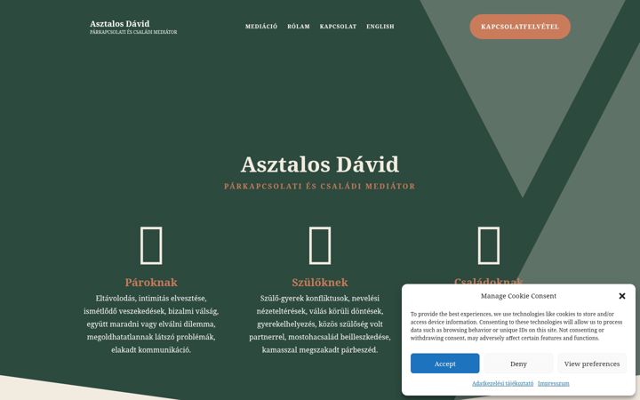 Screenshot of asztalosdavid.hu