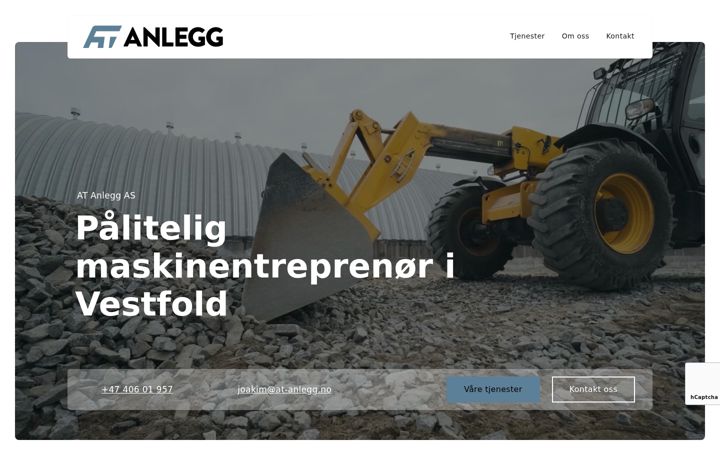 Screenshot of at-anlegg.no