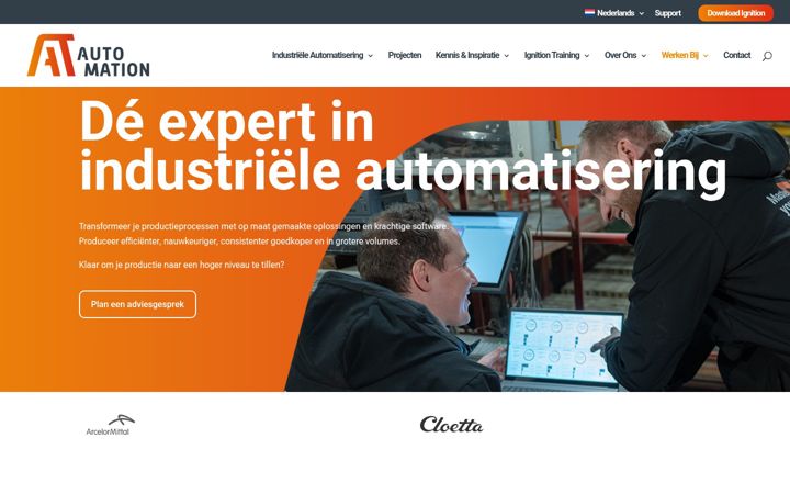Screenshot of at-automation.nl