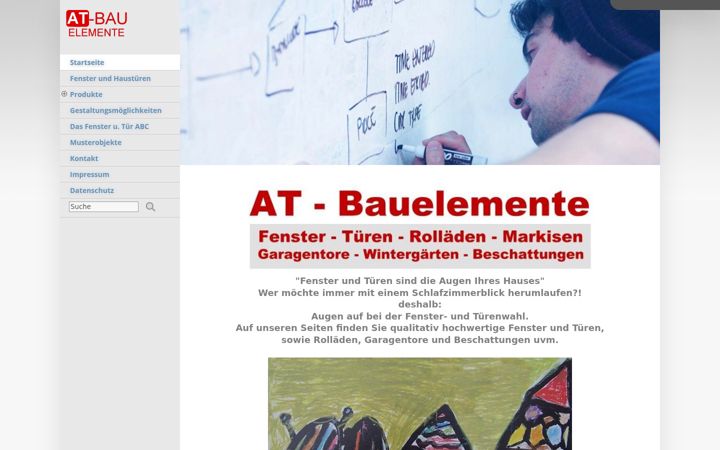 Screenshot of at-bauelemente.de