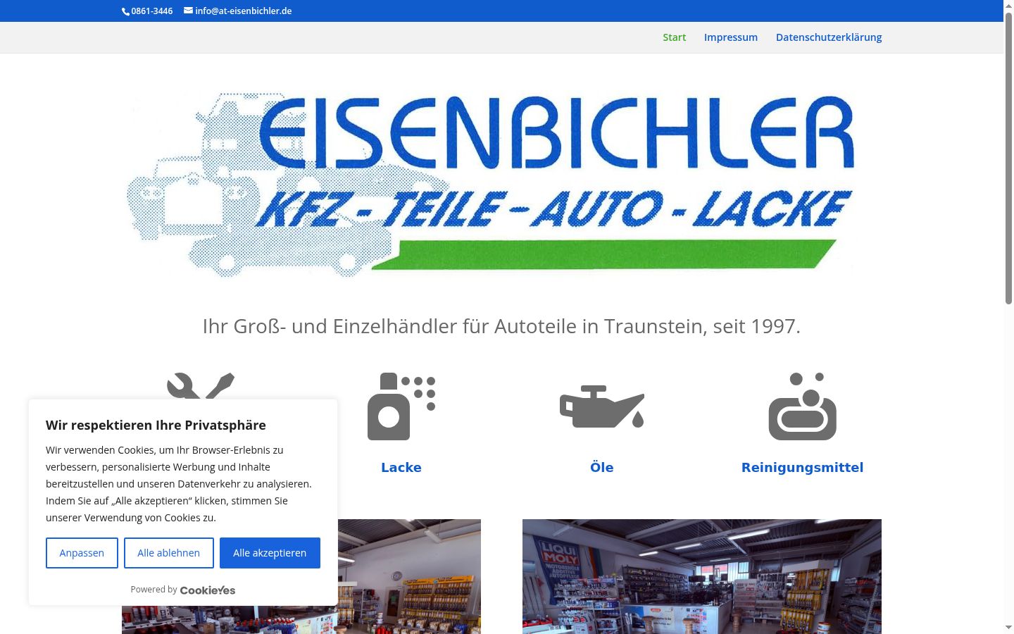 Screenshot tal-banner tal-kunsens muri qabel kwalunkwe interazzjoni