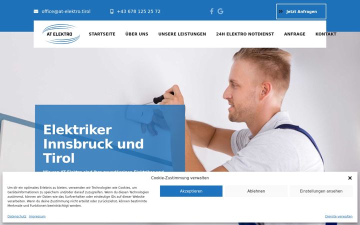 Screenshot of at-elektro.tirol