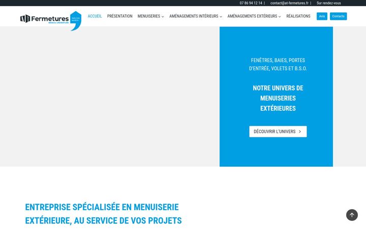 Screenshot of at-fermetures.fr