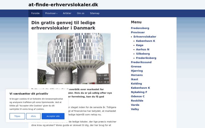 Snímek obrazovky at-finde-erhvervslokaler.dk