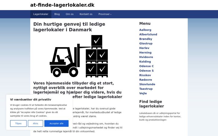 Screenshot of at-finde-lagerlokaler.dk