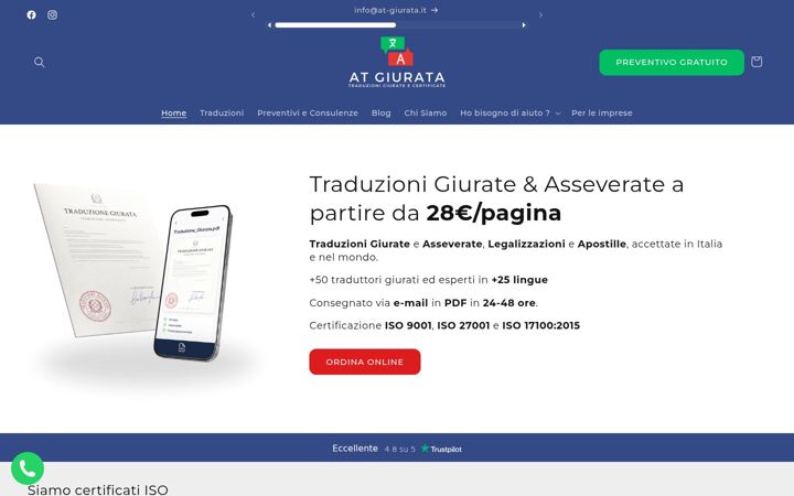 Screenshot of at-giurata.it