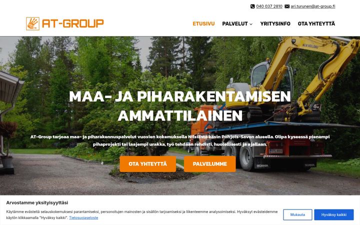 Screenshot of at-group.fi