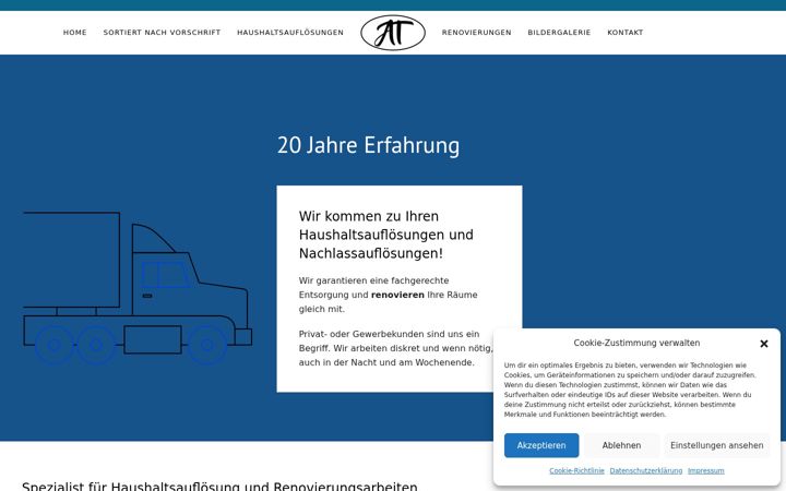 Screenshot of at-haushaltsaufloesung.de