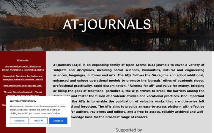 Screenshot ta' at-journals.com