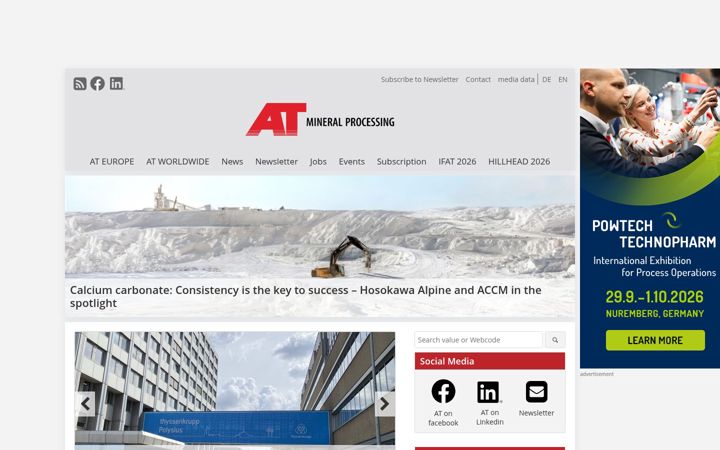 Screenshot of at-minerals.com