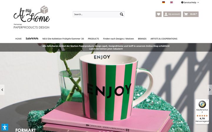 Screenshot ta' at-my-home.com