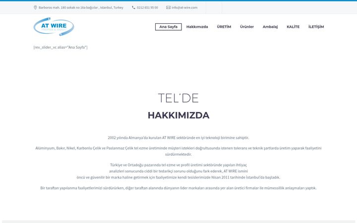 Screenshot of at-wire.com