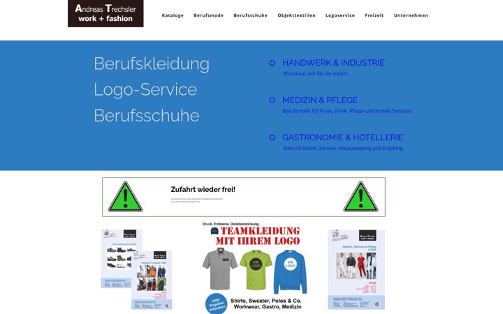 Screenshot of at-work-fashion.de