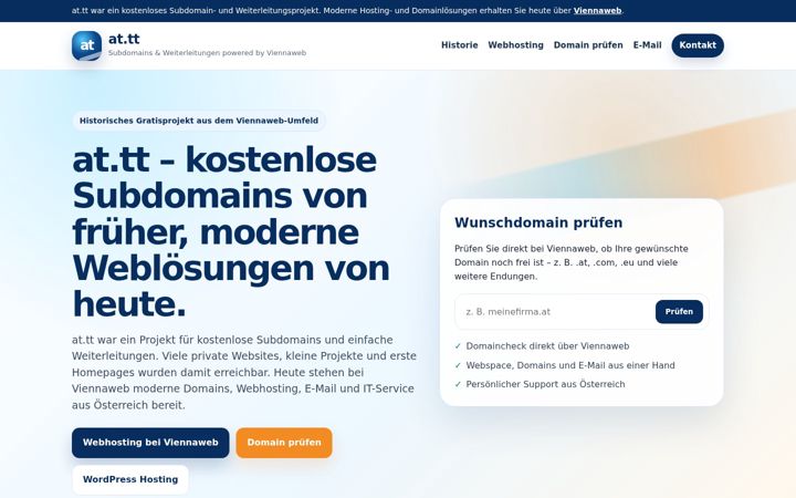 Screenshot of at.tt