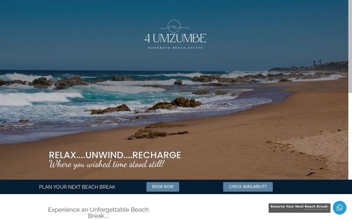 Screenshot of at4umzumbe.co.za