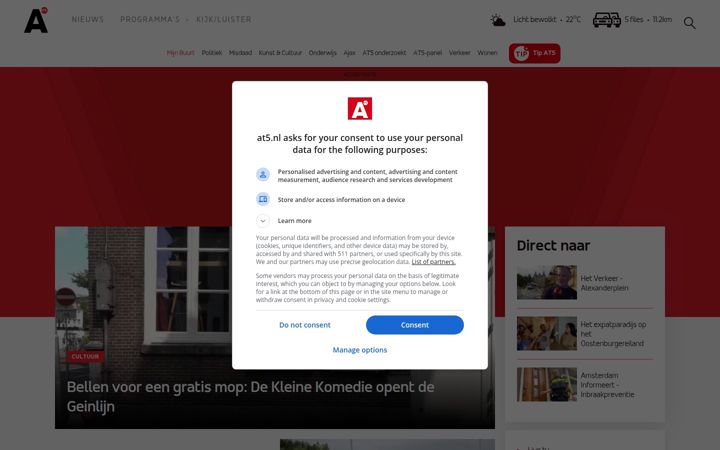 Screenshot of at5.nl