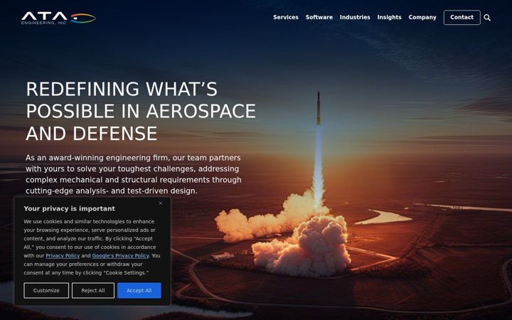 Screenshot of ata-e.com
