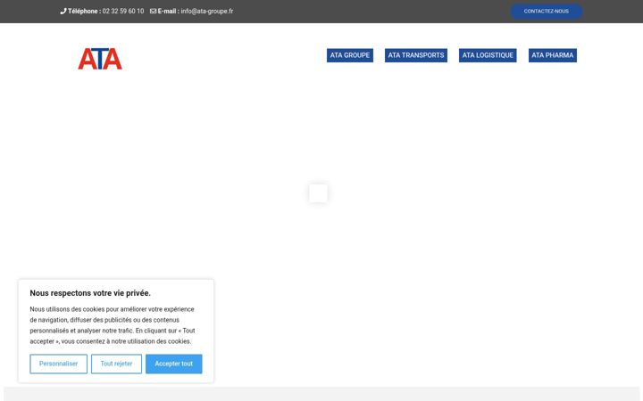 Screenshot of ata-groupe.fr