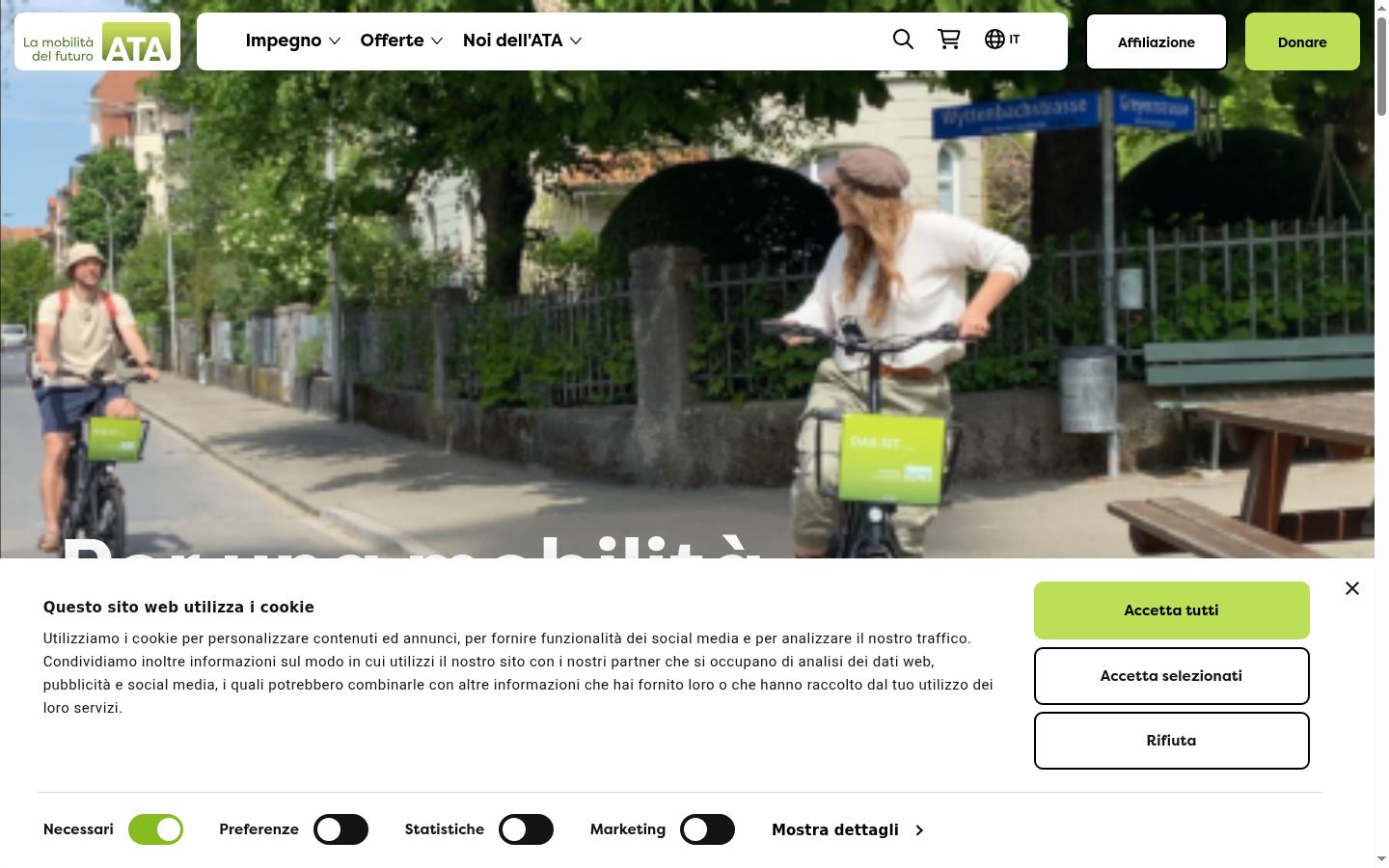 Ekrānuzņēmums ar piekrišanas baneri, kas tika rādīts pirms jebkādas mijiedarbības