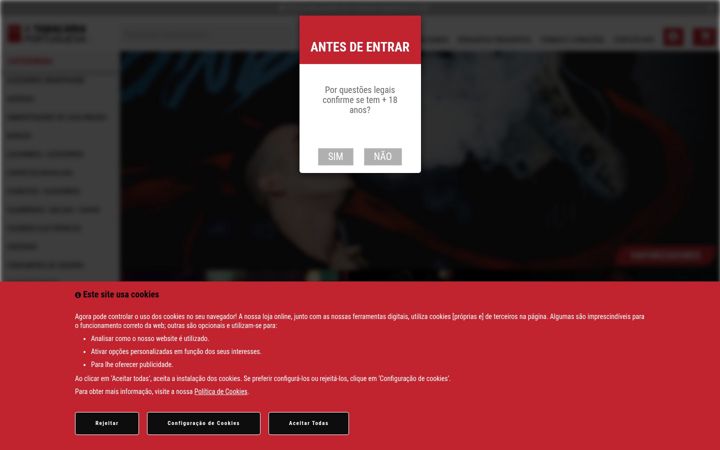 Screenshot of atabacariaportuguesa.pt