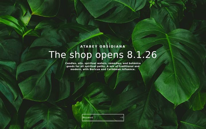 Skjámynd af atabeyobsidiana.com