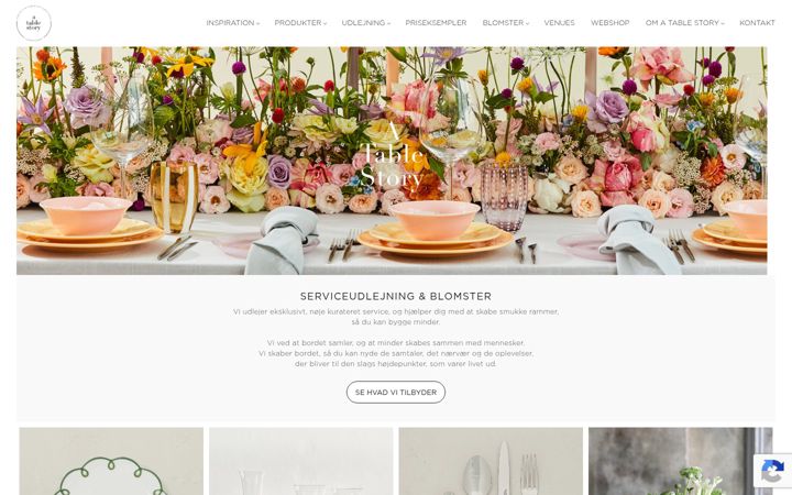 Screenshot of atablestory.dk