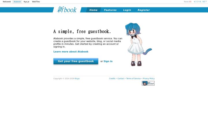 Screenshot of atabook.org