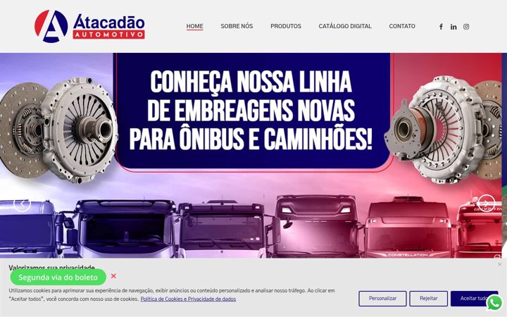Screenshot of atacadaoautomotivo.com