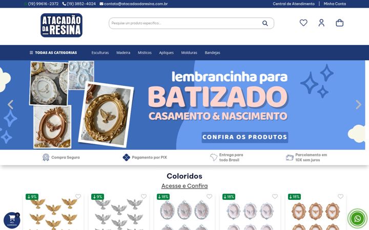 Zrzut ekranu atacadaodaresina.com.br