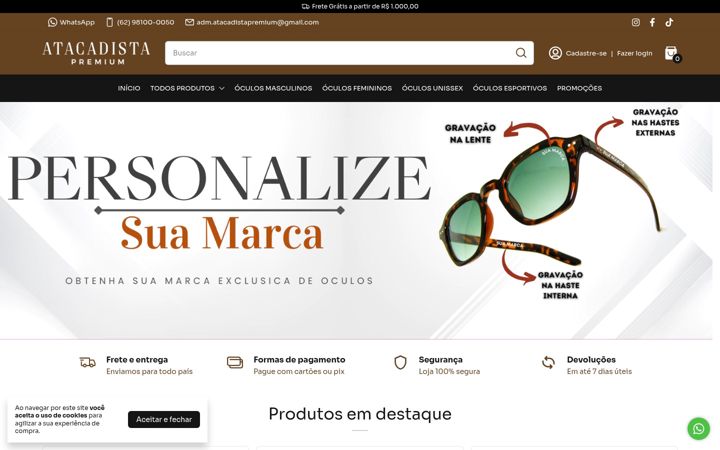 Zrzut ekranu atacadistapremium.com.br